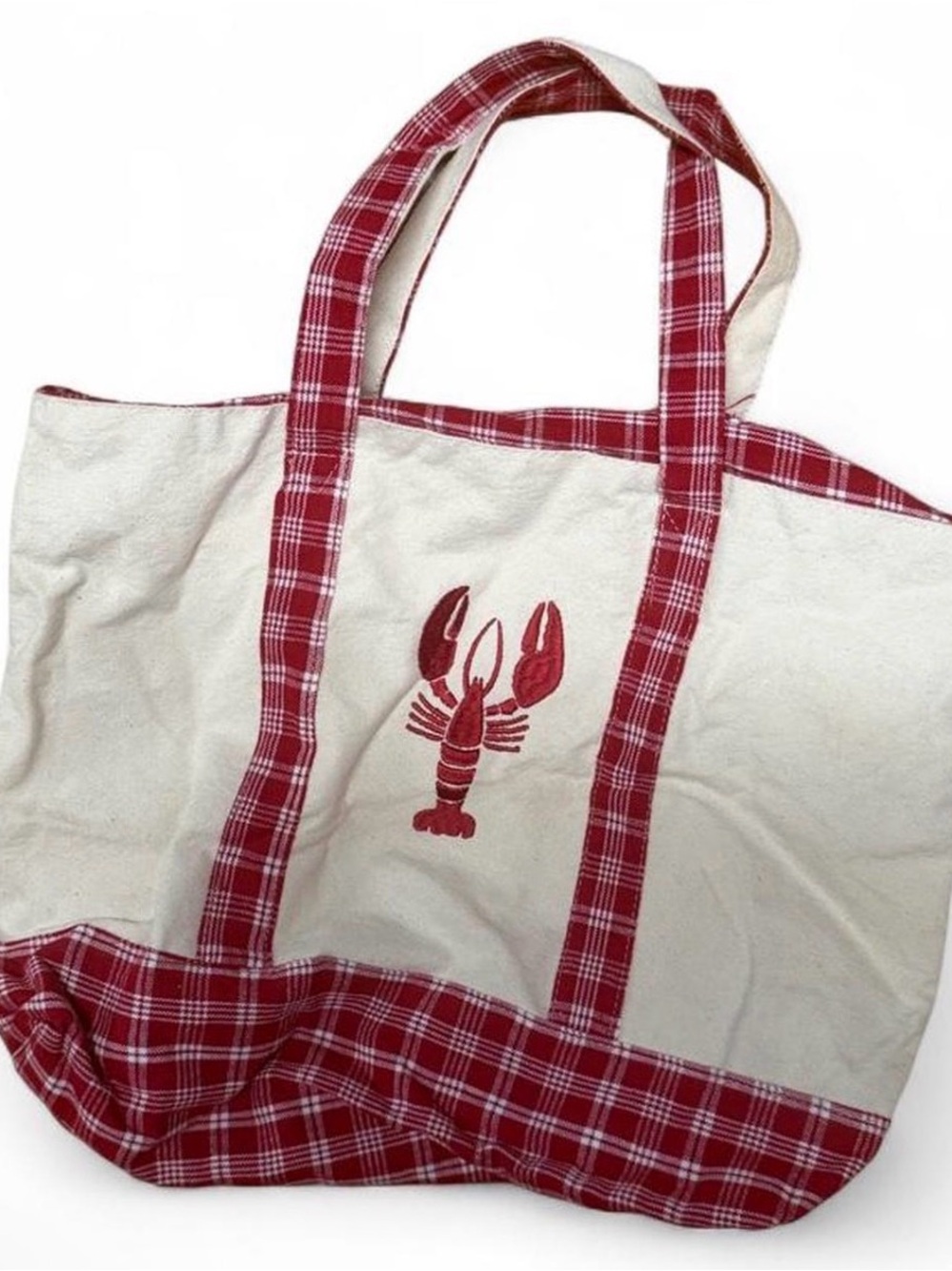 Canvas Lobster Mini Tote Bag